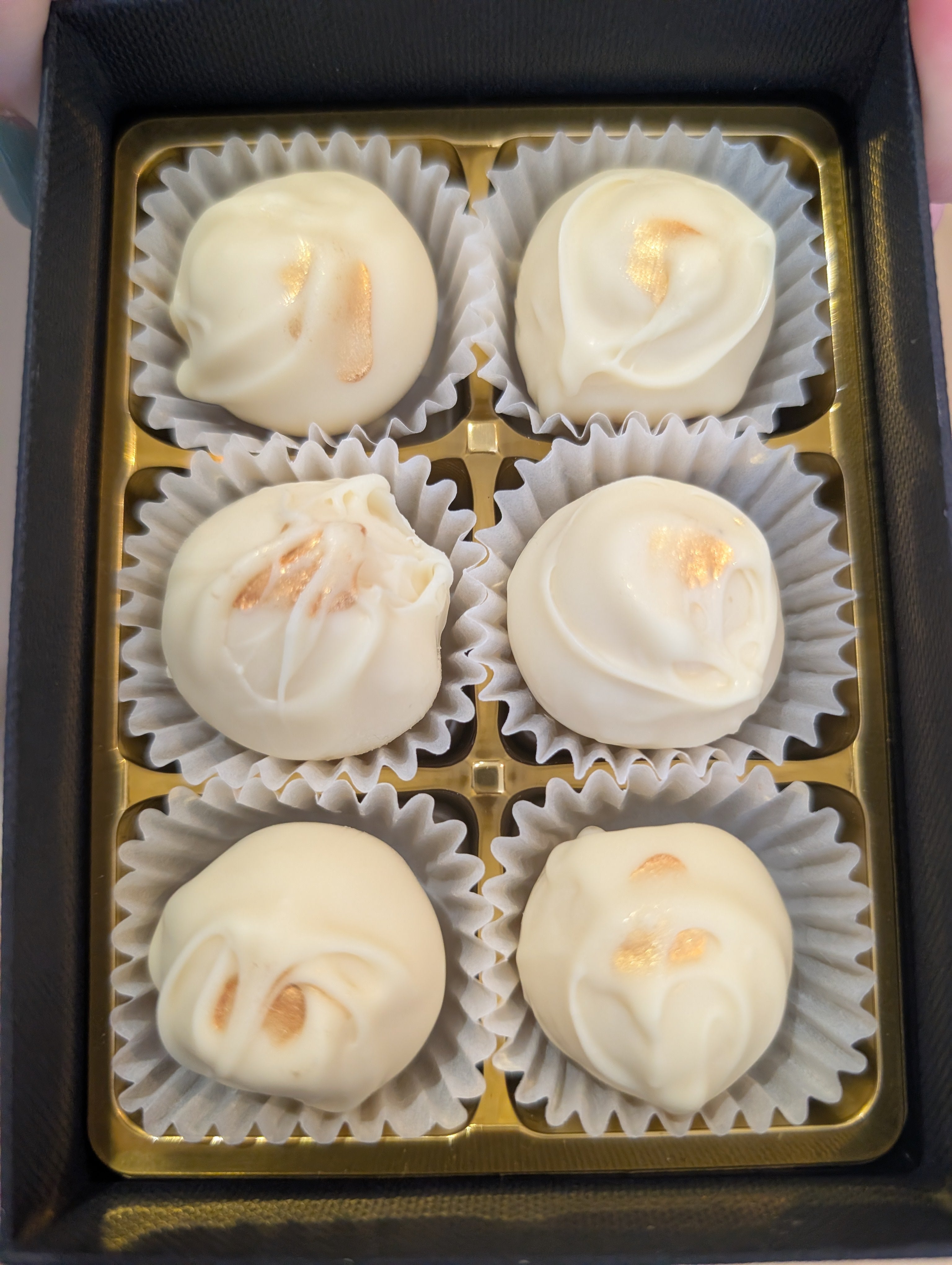 White Chocolate Champagne Truffles